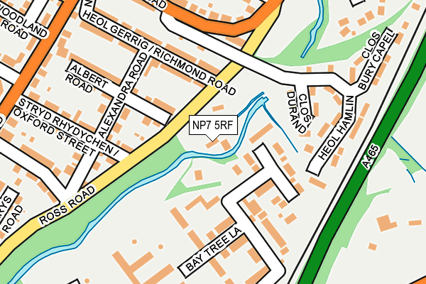 NP7 5RF map - OS OpenMap – Local (Ordnance Survey)