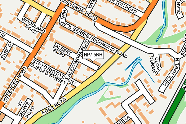 NP7 5RH map - OS OpenMap – Local (Ordnance Survey)