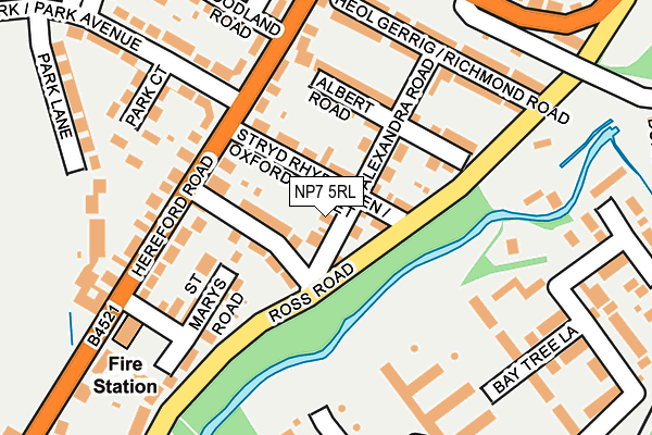 NP7 5RL map - OS OpenMap – Local (Ordnance Survey)