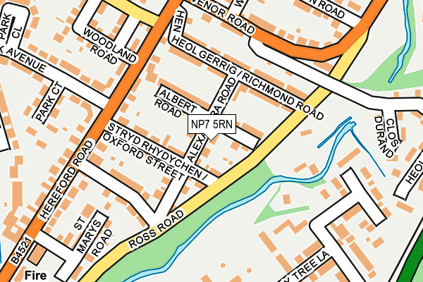 NP7 5RN map - OS OpenMap – Local (Ordnance Survey)