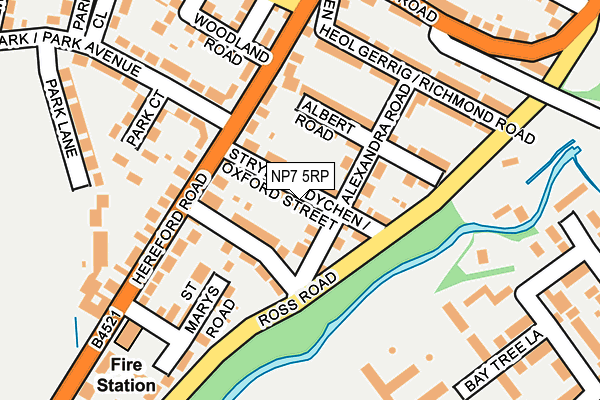 NP7 5RP map - OS OpenMap – Local (Ordnance Survey)