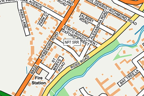 NP7 5RR map - OS OpenMap – Local (Ordnance Survey)