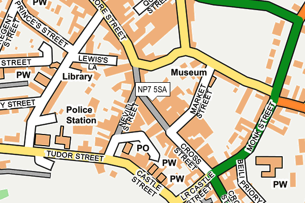 NP7 5SA map - OS OpenMap – Local (Ordnance Survey)