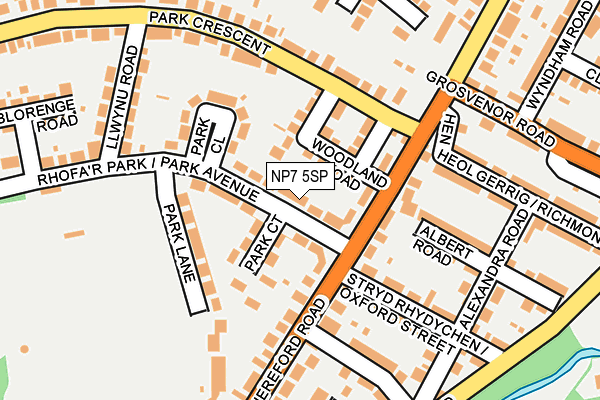 NP7 5SP map - OS OpenMap – Local (Ordnance Survey)