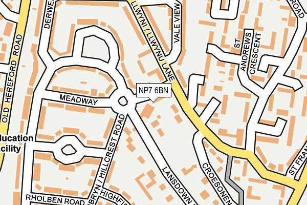 NP7 6BN map - OS OpenMap – Local (Ordnance Survey)