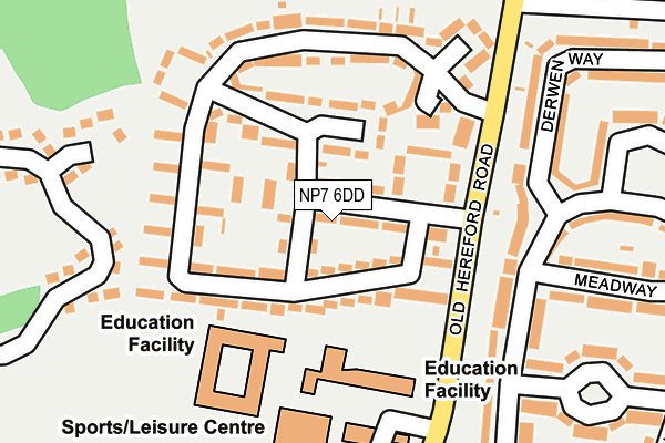 NP7 6DD map - OS OpenMap – Local (Ordnance Survey)