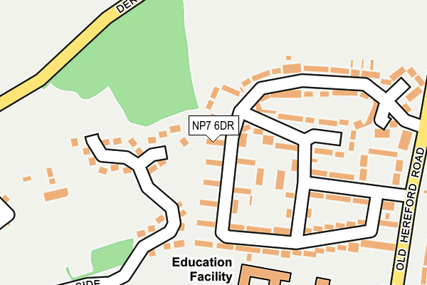 NP7 6DR map - OS OpenMap – Local (Ordnance Survey)