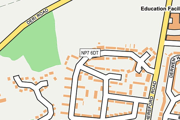 NP7 6DT map - OS OpenMap – Local (Ordnance Survey)