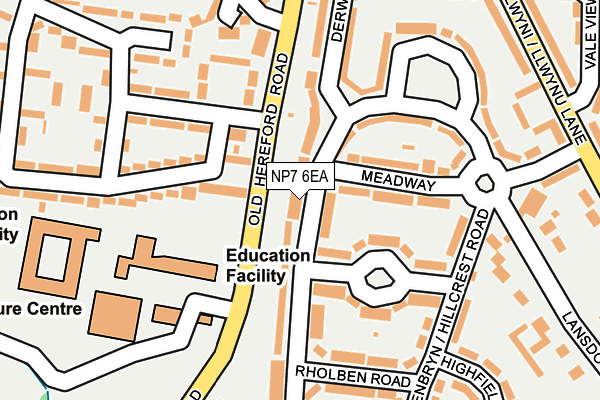 NP7 6EA map - OS OpenMap – Local (Ordnance Survey)