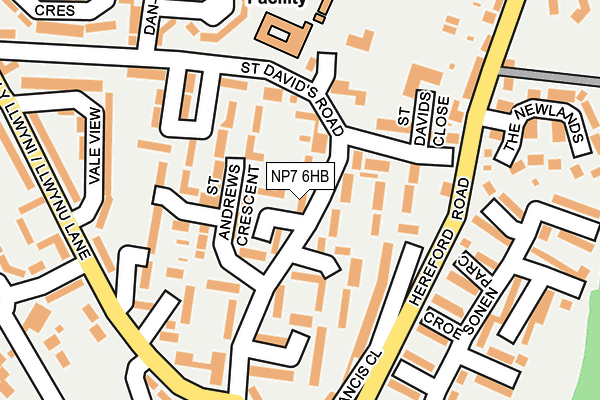 NP7 6HB map - OS OpenMap – Local (Ordnance Survey)