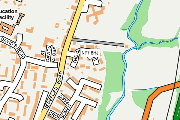 NP7 6HJ map - OS OpenMap – Local (Ordnance Survey)
