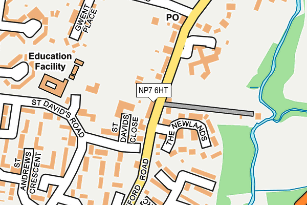 NP7 6HT map - OS OpenMap – Local (Ordnance Survey)