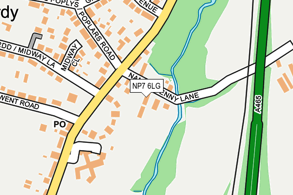 NP7 6LG map - OS OpenMap – Local (Ordnance Survey)