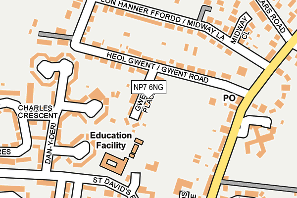 NP7 6NG map - OS OpenMap – Local (Ordnance Survey)