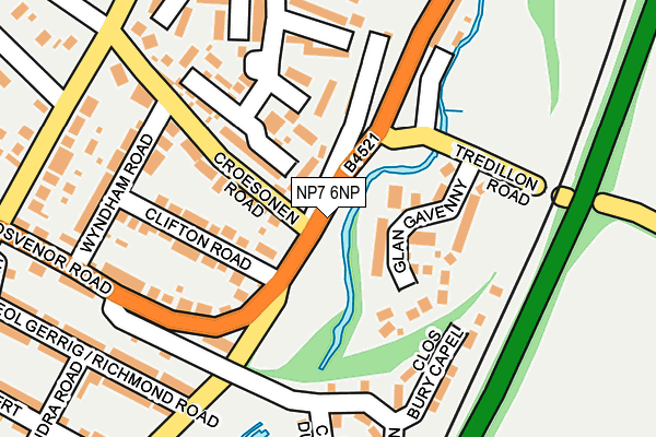 NP7 6NP map - OS OpenMap – Local (Ordnance Survey)