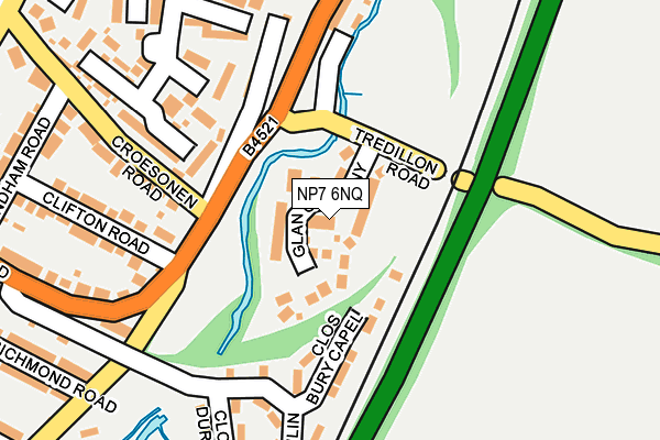 NP7 6NQ map - OS OpenMap – Local (Ordnance Survey)