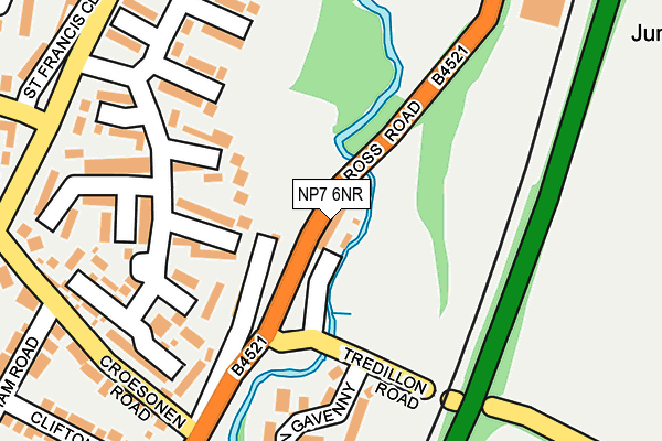 NP7 6NR map - OS OpenMap – Local (Ordnance Survey)