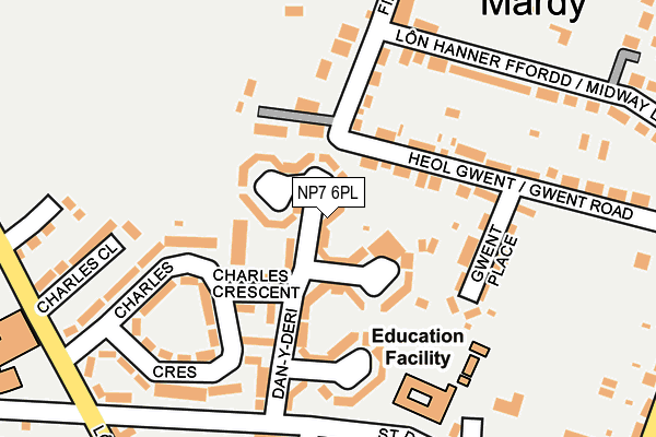 NP7 6PL map - OS OpenMap – Local (Ordnance Survey)