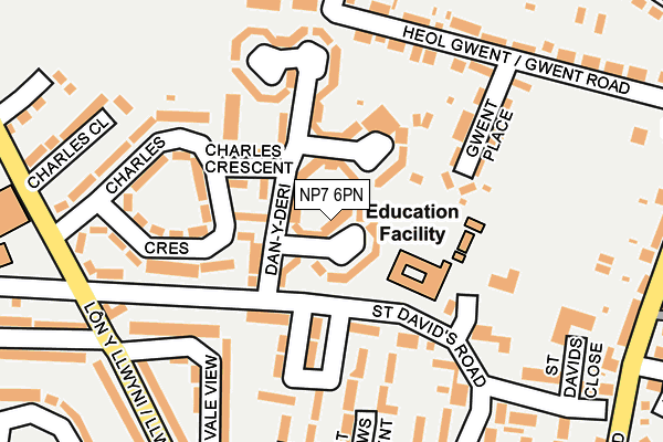 NP7 6PN map - OS OpenMap – Local (Ordnance Survey)