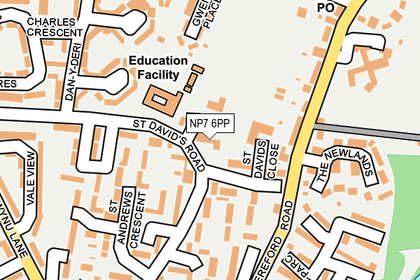 NP7 6PP map - OS OpenMap – Local (Ordnance Survey)