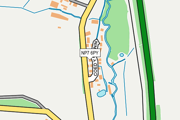 NP7 6PY map - OS OpenMap – Local (Ordnance Survey)