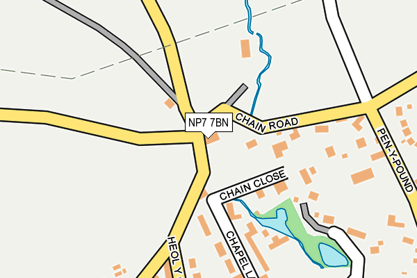 NP7 7BN map - OS OpenMap – Local (Ordnance Survey)