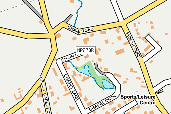 NP7 7BR map - OS OpenMap – Local (Ordnance Survey)