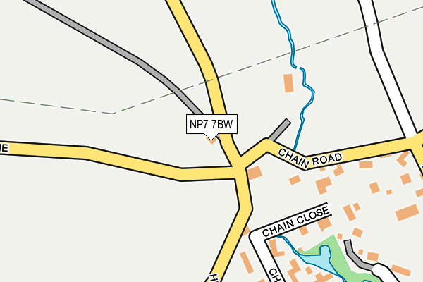 NP7 7BW map - OS OpenMap – Local (Ordnance Survey)