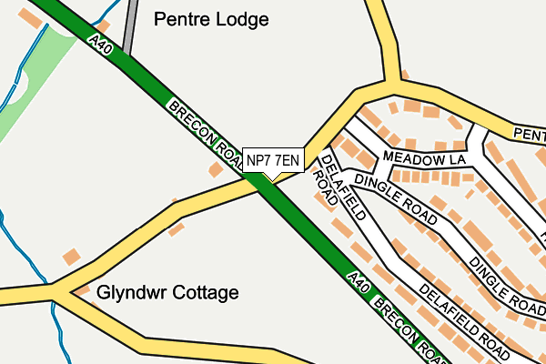 NP7 7EN map - OS OpenMap – Local (Ordnance Survey)