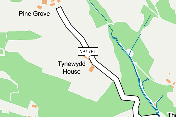 NP7 7ET map - OS OpenMap – Local (Ordnance Survey)