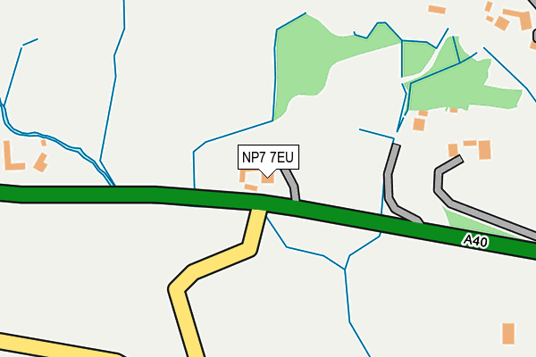 NP7 7EU map - OS OpenMap – Local (Ordnance Survey)