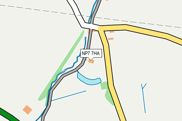 NP7 7HA map - OS OpenMap – Local (Ordnance Survey)