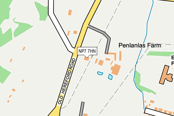 NP7 7HN map - OS OpenMap – Local (Ordnance Survey)