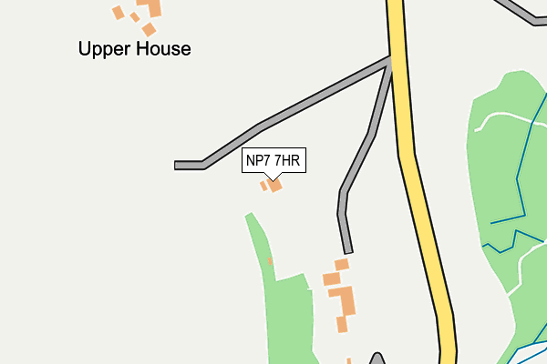 NP7 7HR map - OS OpenMap – Local (Ordnance Survey)