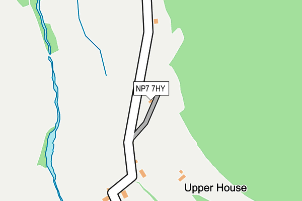 NP7 7HY map - OS OpenMap – Local (Ordnance Survey)