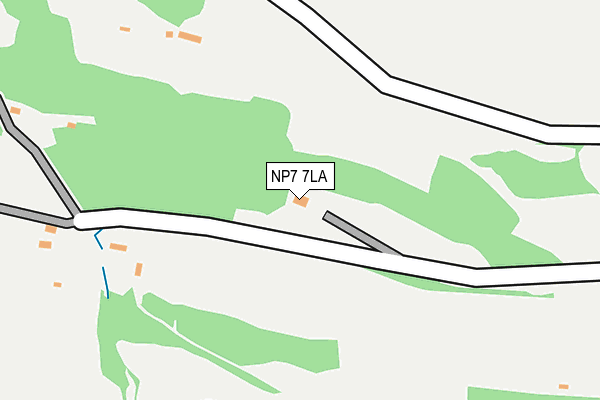 NP7 7LA map - OS OpenMap – Local (Ordnance Survey)