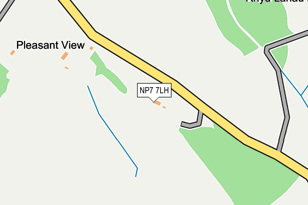 NP7 7LH map - OS OpenMap – Local (Ordnance Survey)