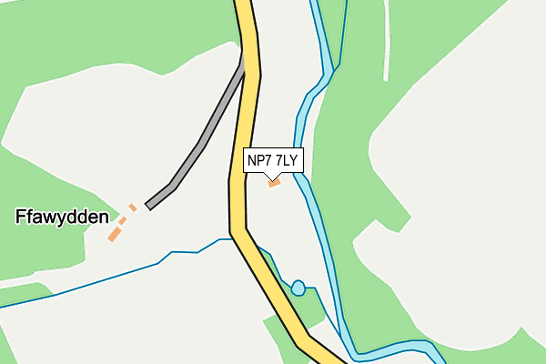 NP7 7LY map - OS OpenMap – Local (Ordnance Survey)