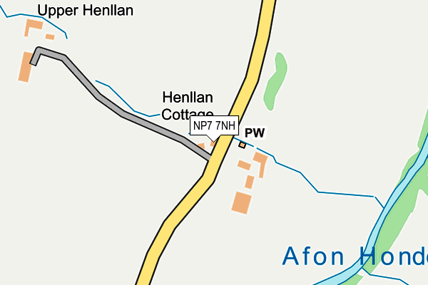 NP7 7NH map - OS OpenMap – Local (Ordnance Survey)