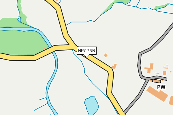 NP7 7NN map - OS OpenMap – Local (Ordnance Survey)