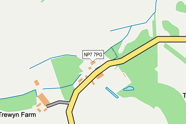 NP7 7PG map - OS OpenMap – Local (Ordnance Survey)