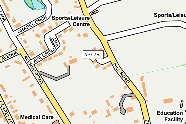 NP7 7RJ map - OS OpenMap – Local (Ordnance Survey)