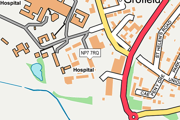 NP7 7RQ map - OS OpenMap – Local (Ordnance Survey)