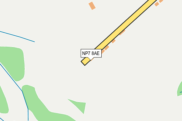 NP7 8AE map - OS OpenMap – Local (Ordnance Survey)