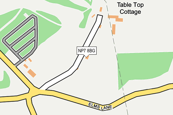 NP7 8BG map - OS OpenMap – Local (Ordnance Survey)