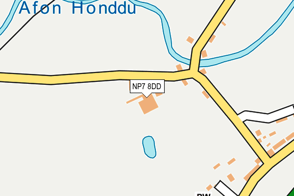 NP7 8DD map - OS OpenMap – Local (Ordnance Survey)