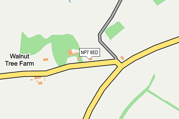 NP7 8ED map - OS OpenMap – Local (Ordnance Survey)
