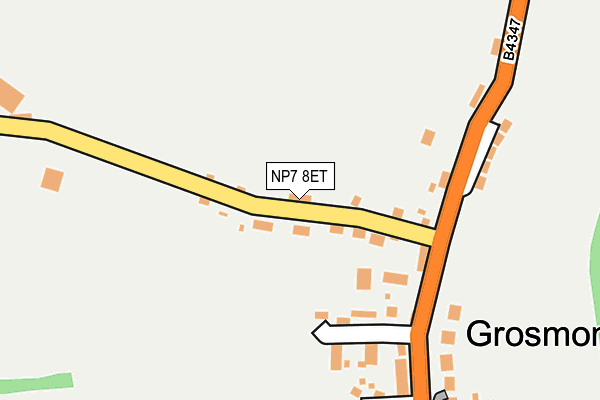 NP7 8ET map - OS OpenMap – Local (Ordnance Survey)