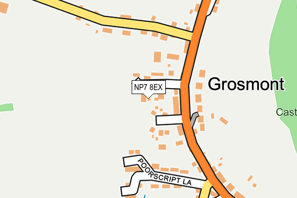 NP7 8EX map - OS OpenMap – Local (Ordnance Survey)