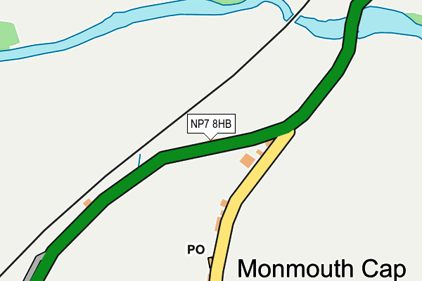 NP7 8HB map - OS OpenMap – Local (Ordnance Survey)